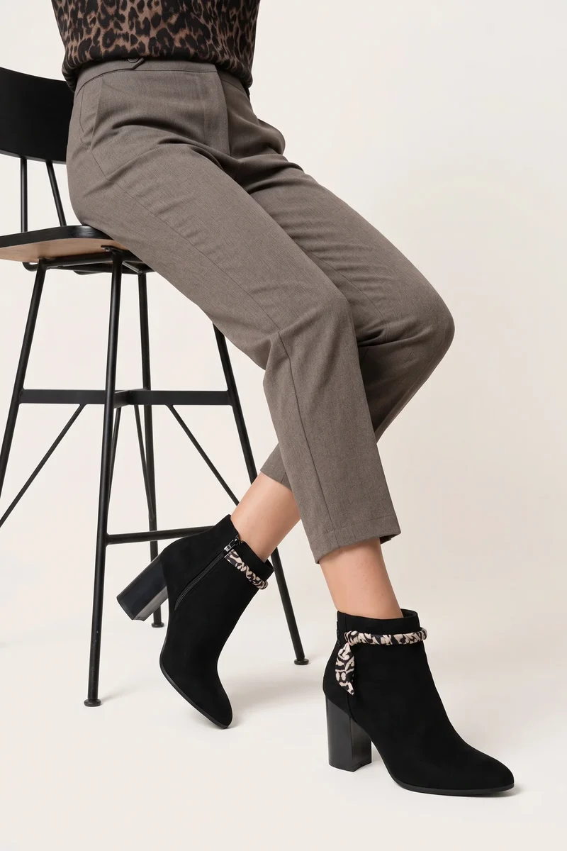 BOTTINES PHILIPINE NOIR SUEDINE