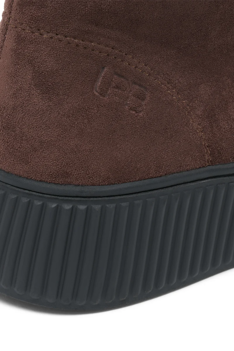 BOTTINES POMELINE CHOCO SUEDINE