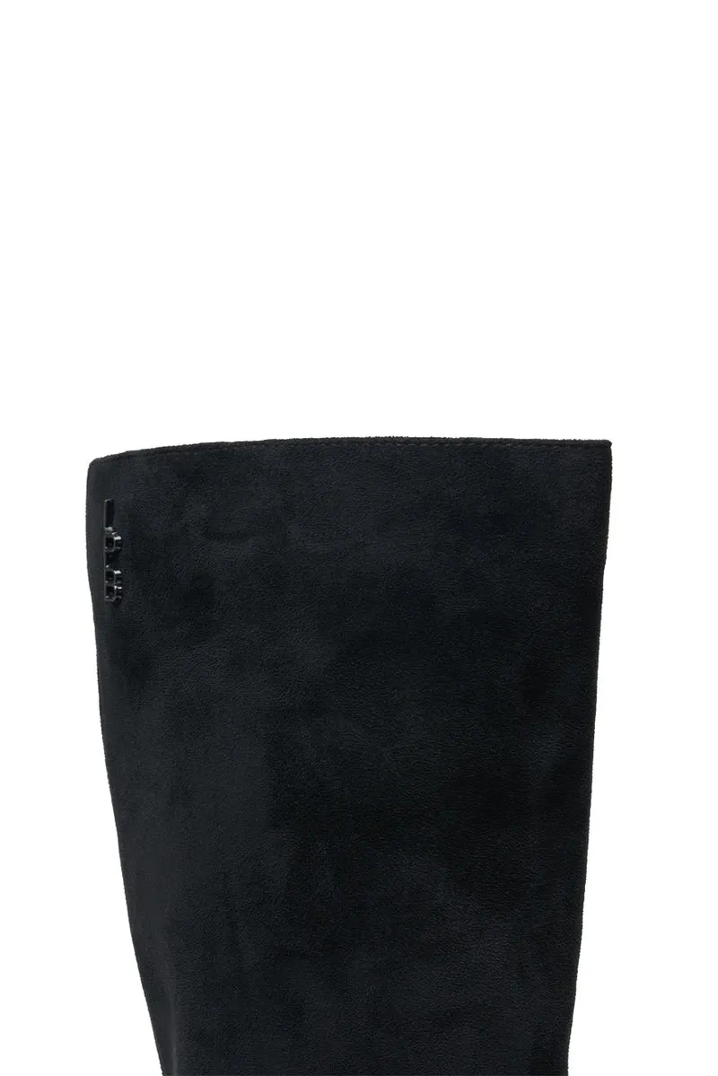 BOTTES PETULA NOIR SUEDINE