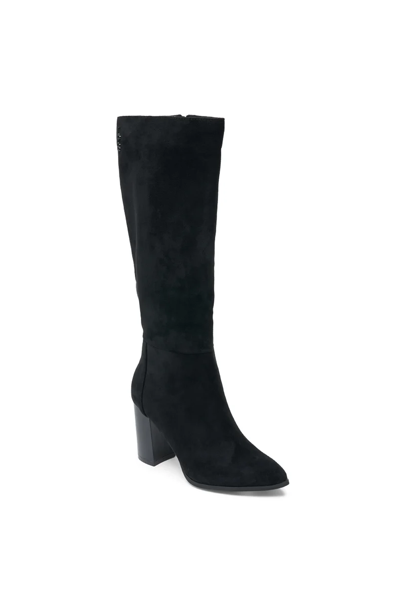 BOTTES PETULA NOIR SUEDINE