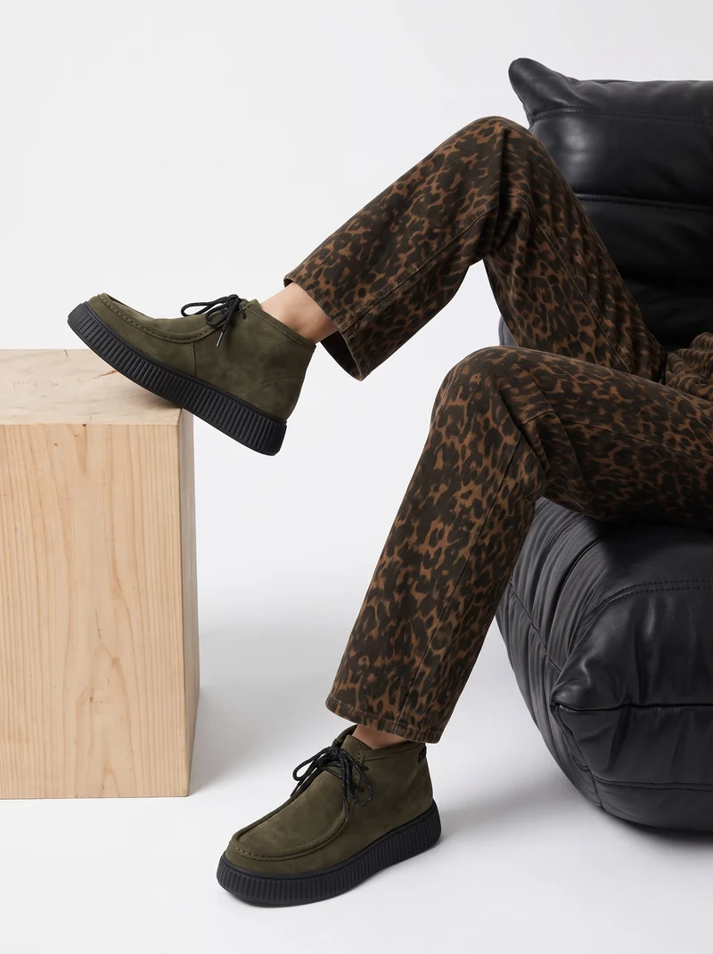 DERBIES PIPER KAKI SUEDINE