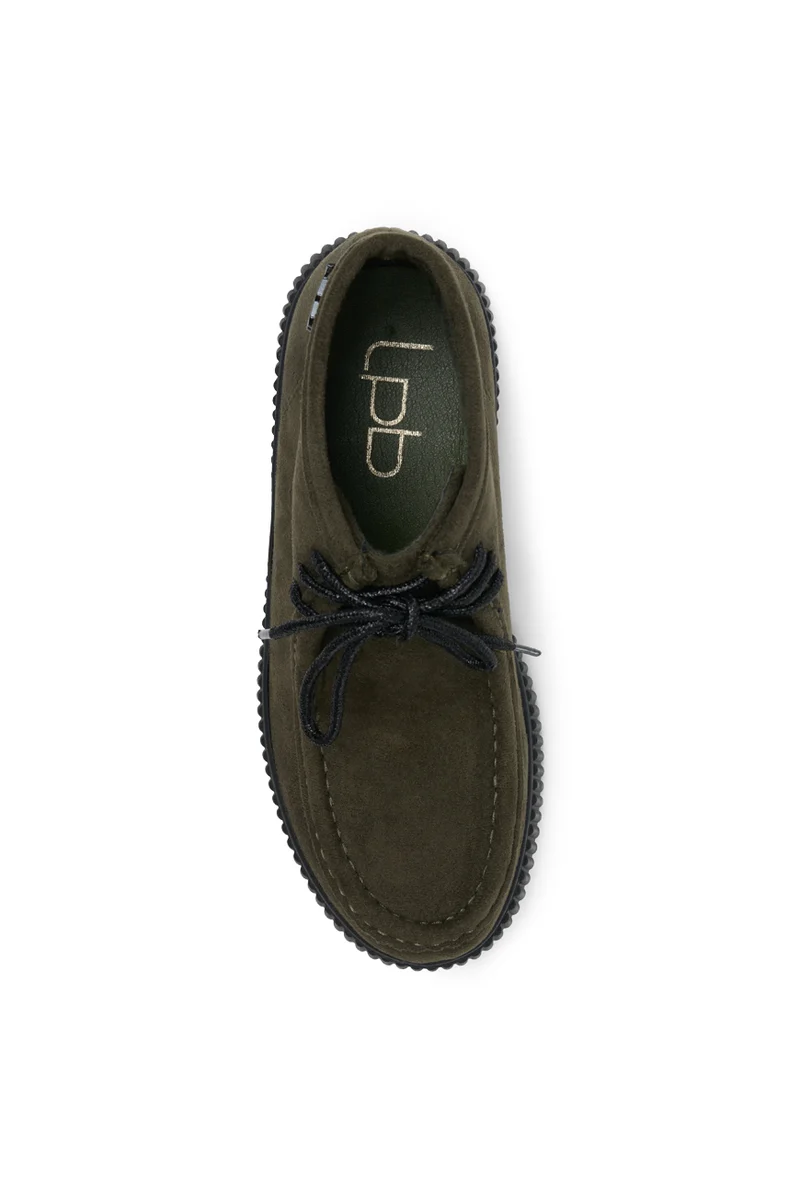 DERBIES PIPER KAKI SUEDINE