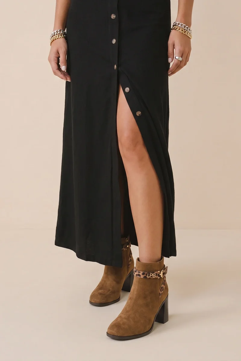 BOTTINES JAHINA CAMEL / BEIGE LEO