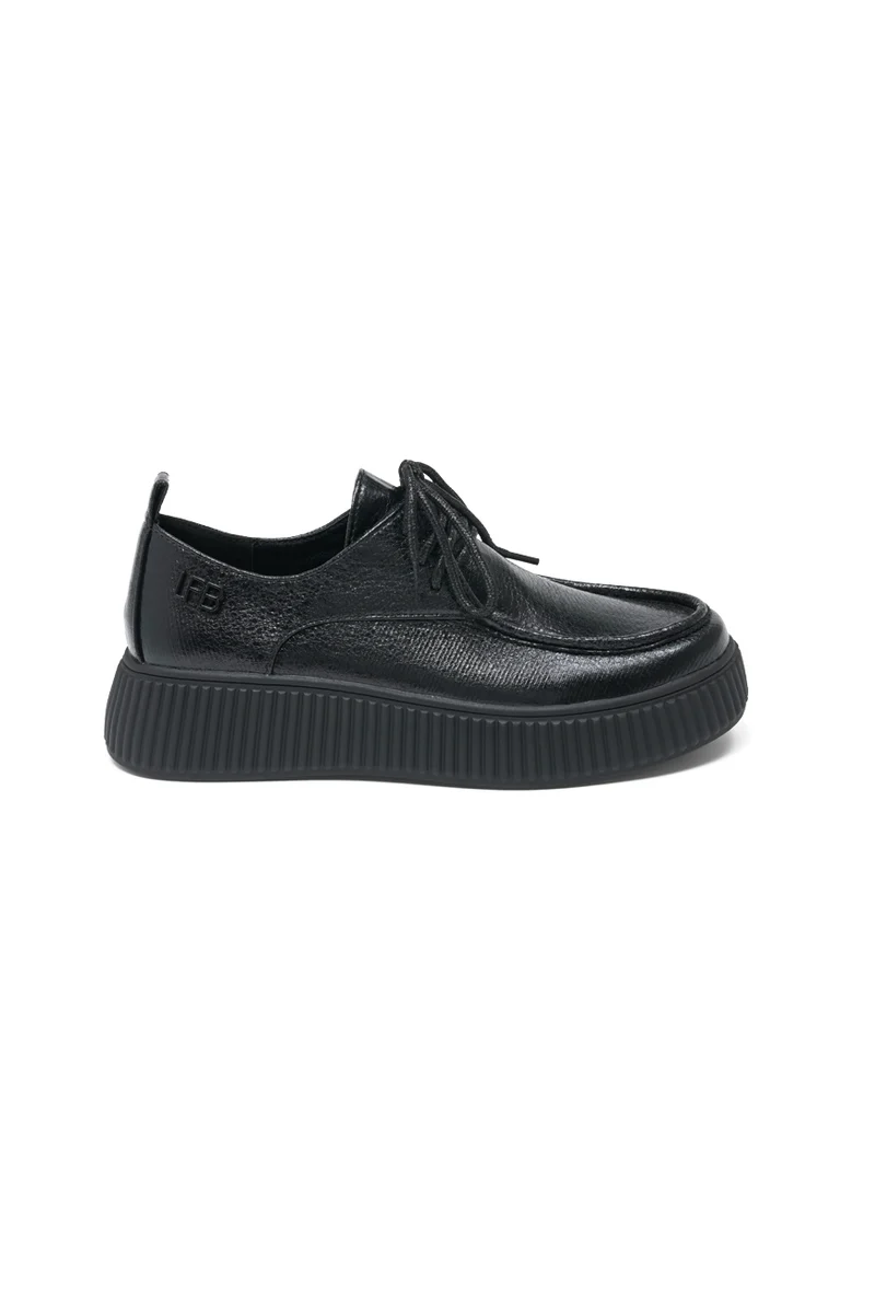 DERBIES PELINE NOIR NAPLACK