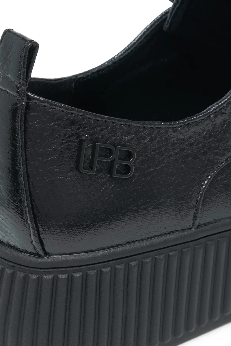 DERBIES PELINE NOIR NAPLACK