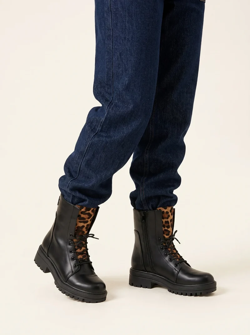 BOTTINES PACHA NOIR PU