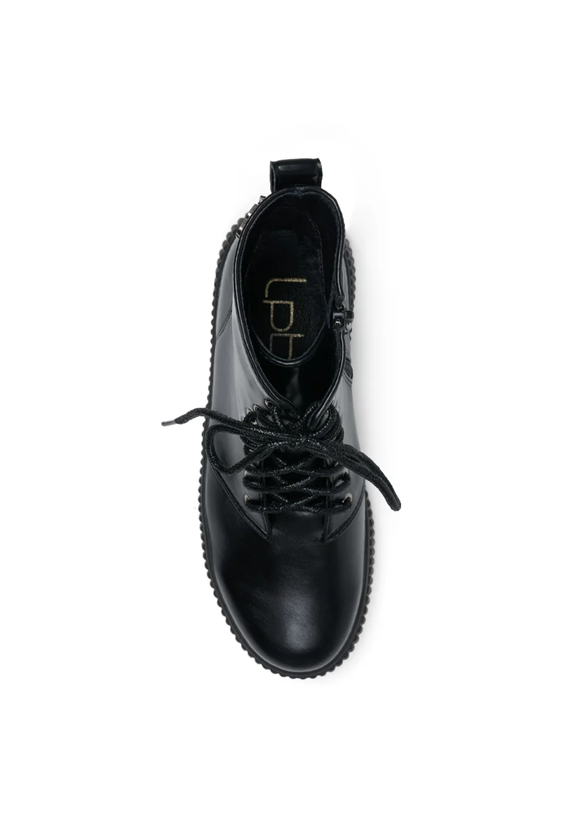 BOTTINES POMELINE NOIR PU