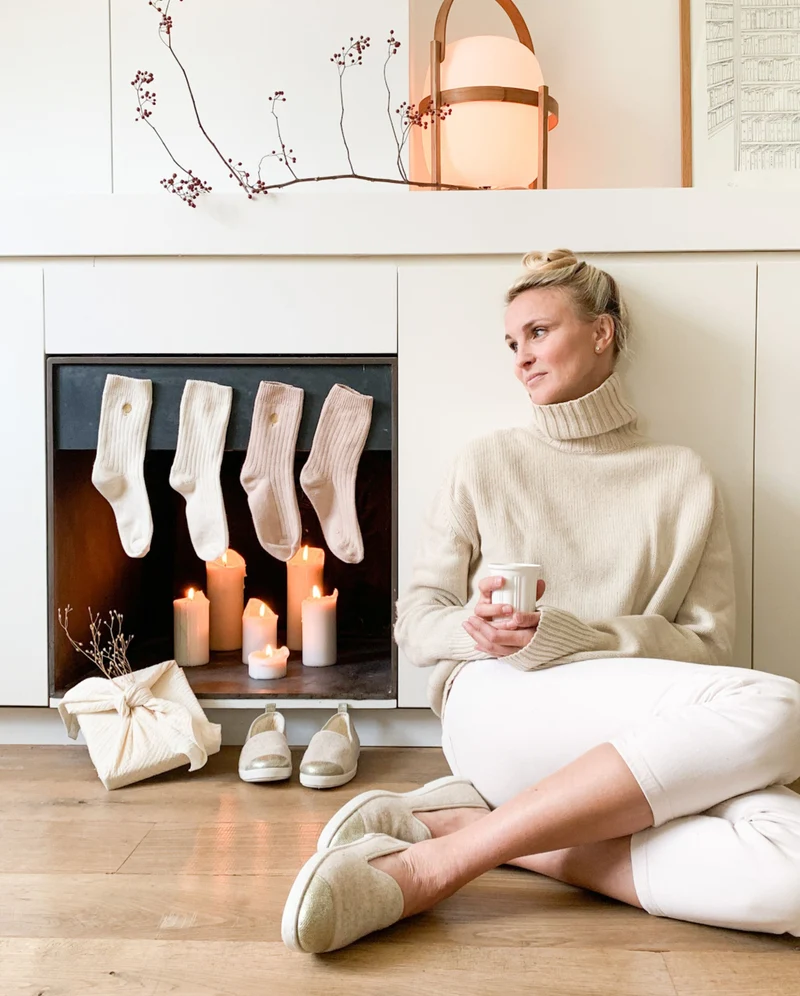 Chausson femme Bruson, collab' x l'arrangeuse