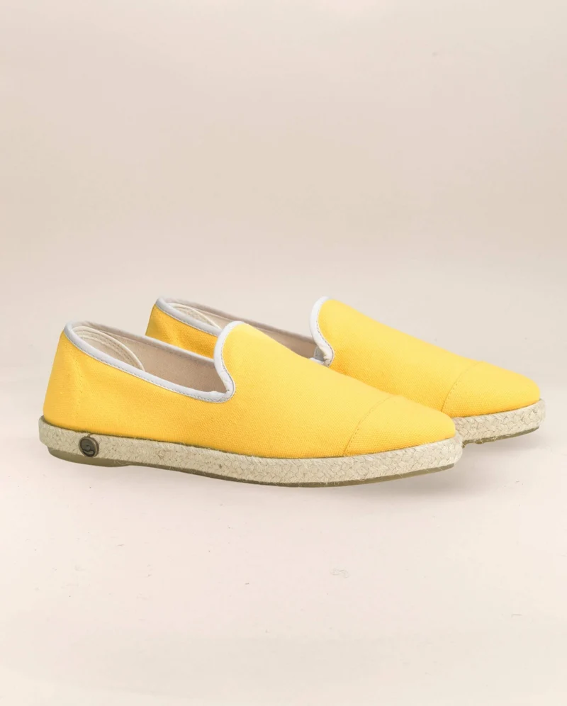 Espadrille homme Cenitz, coton jaune