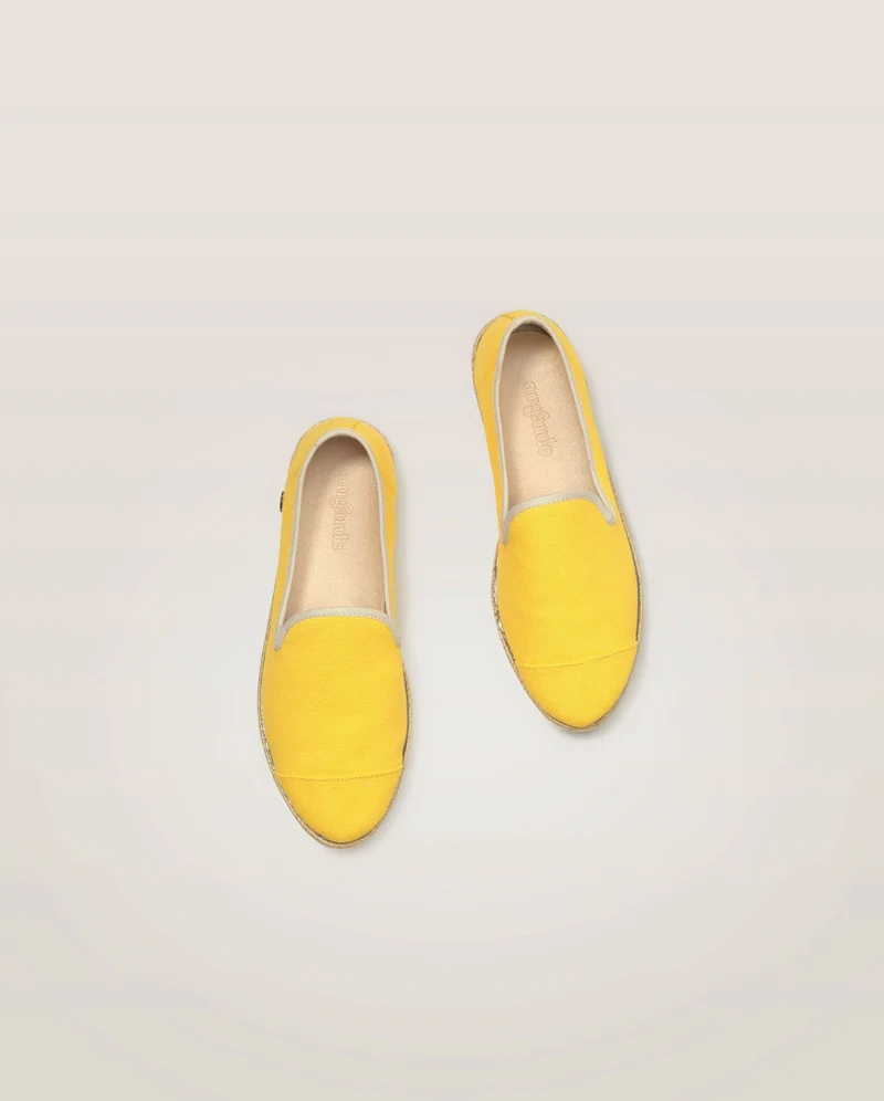 Espadrille homme Cenitz, coton jaune