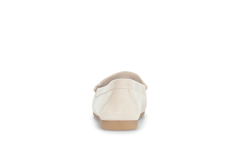 Mocassins beiges en velours