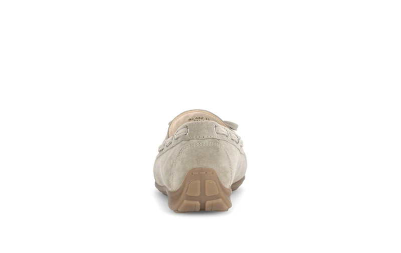 Mocassins beige en velours