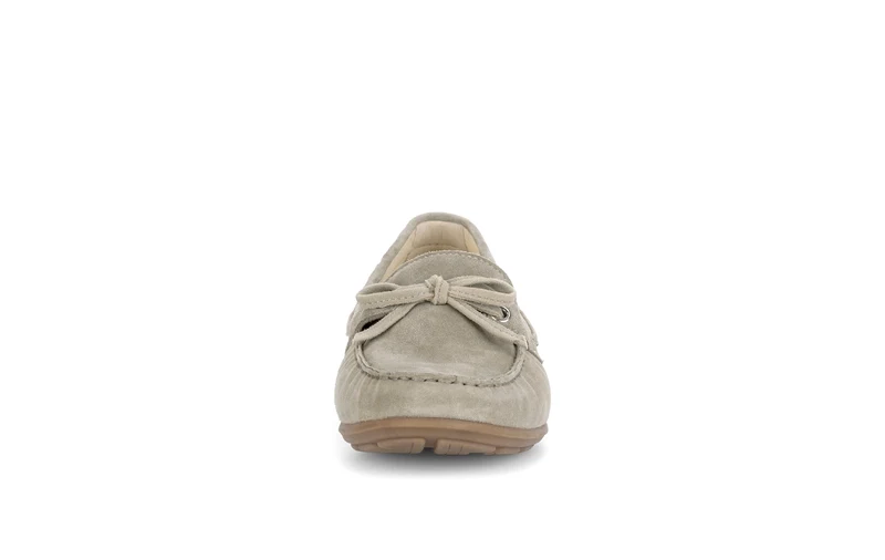 Mocassins beige en velours