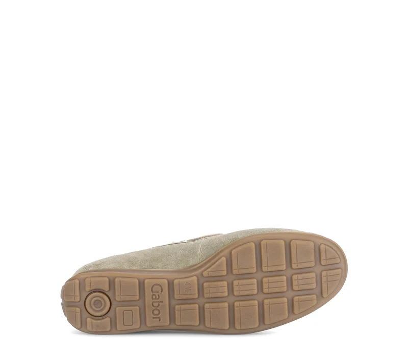 Mocassins beige en velours