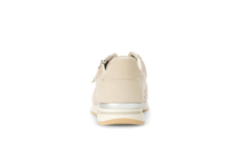 Baskets beiges en velours