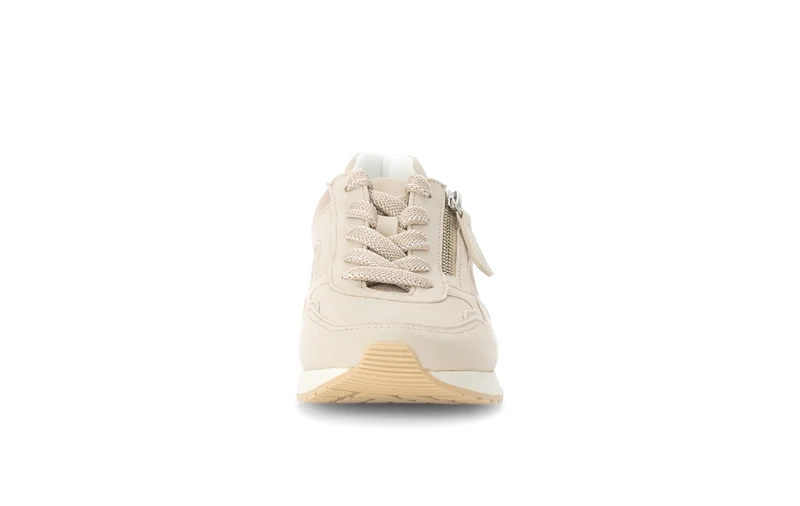 Baskets beiges en velours