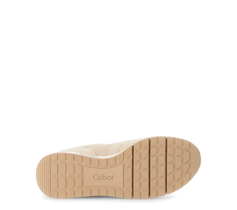 Baskets beiges en velours