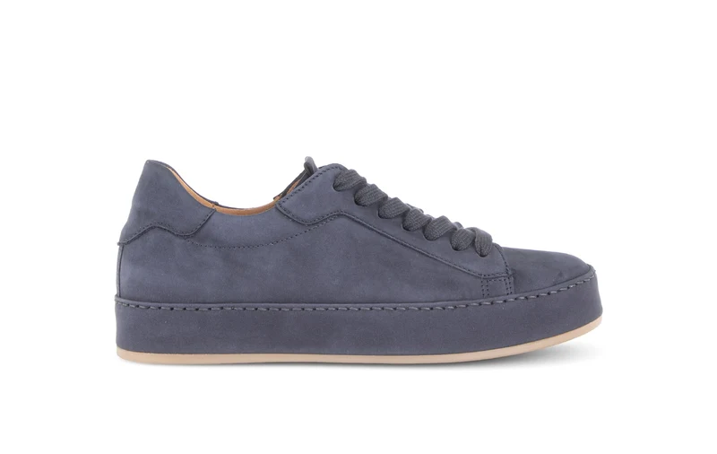 Baskets bleues en velours