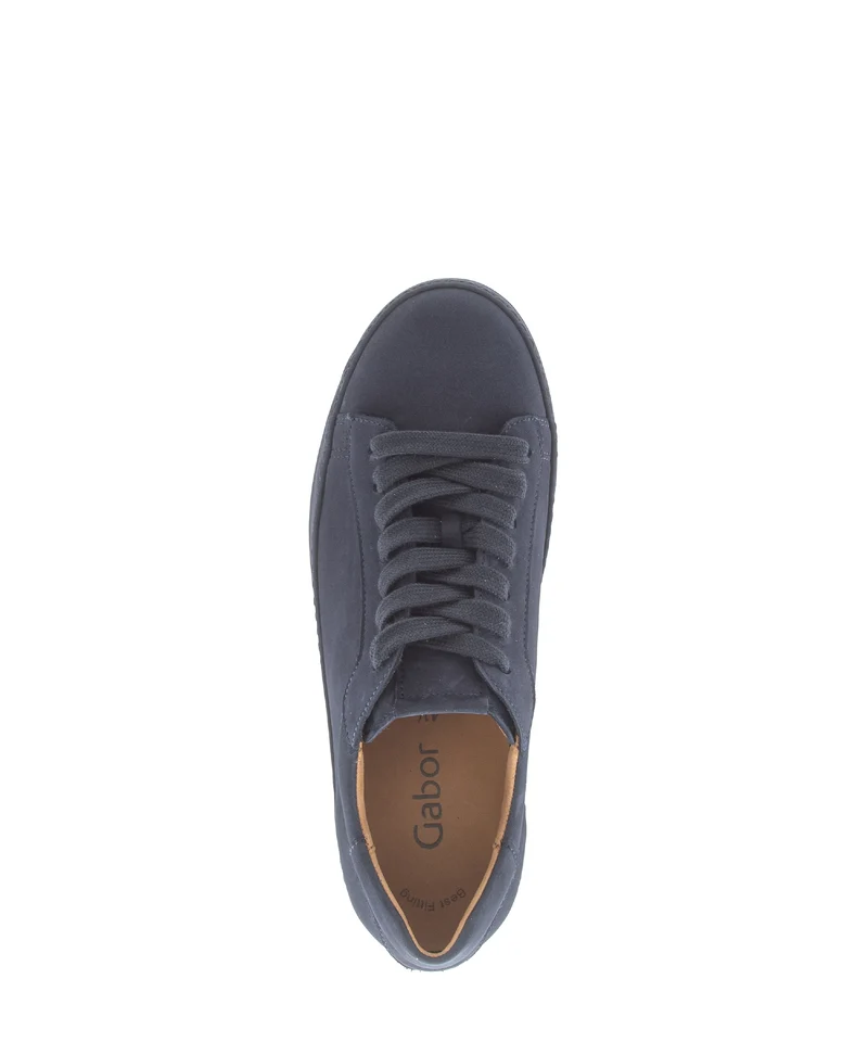 Baskets bleues en velours