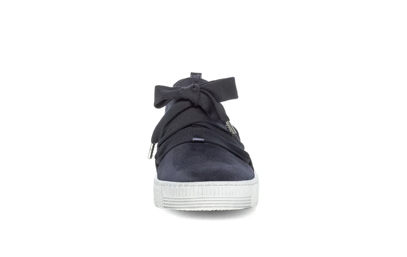 Baskets bleues en velours