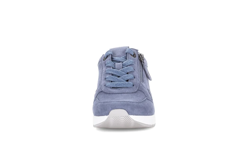 Baskets bleues en velours