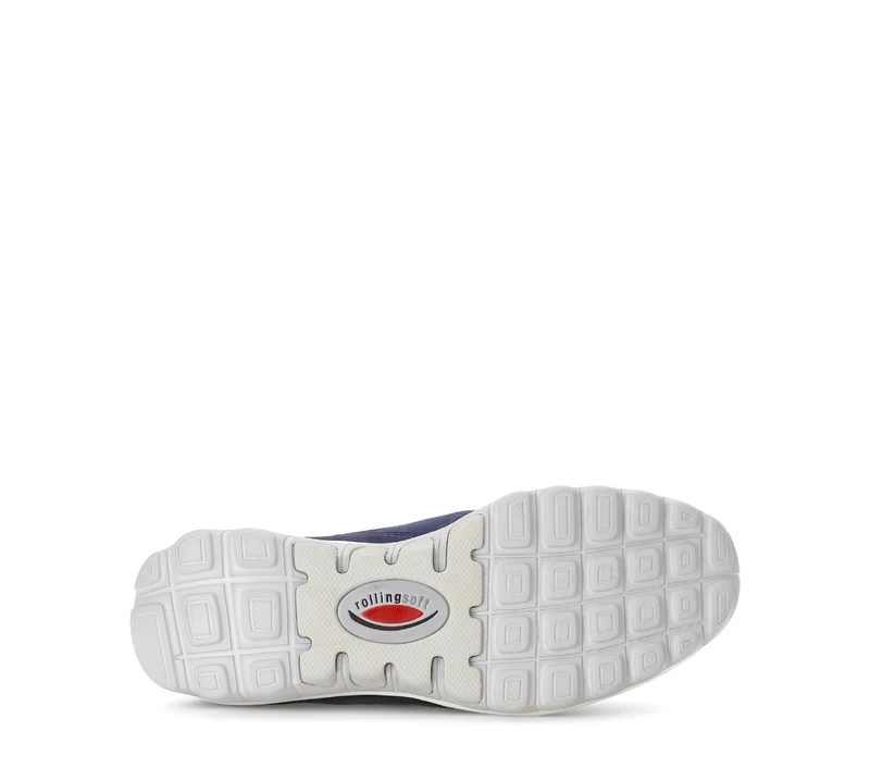 Baskets bleues ajourées en nubuck