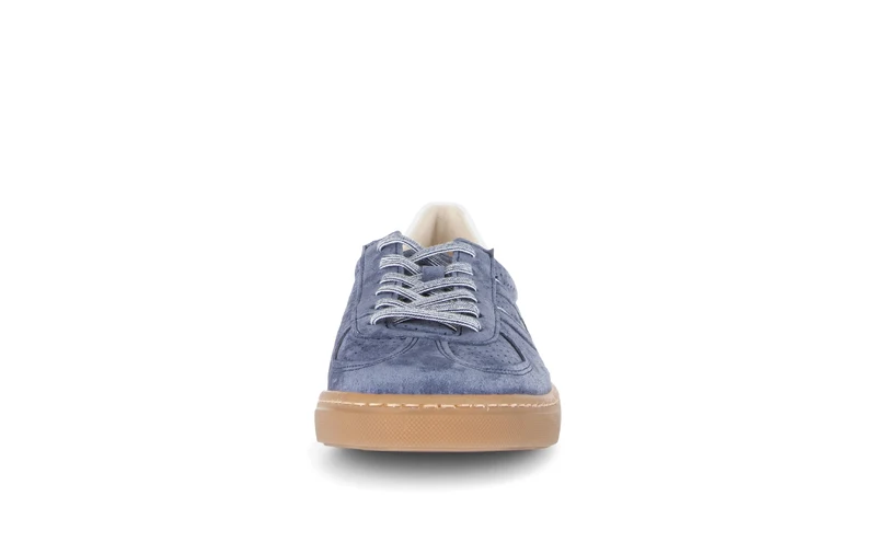 Baskets bleues en velours