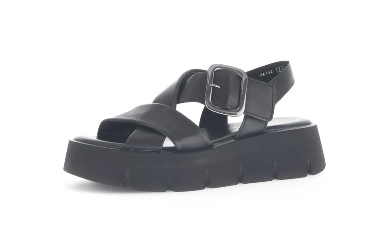 Mules noires en cuir lisse