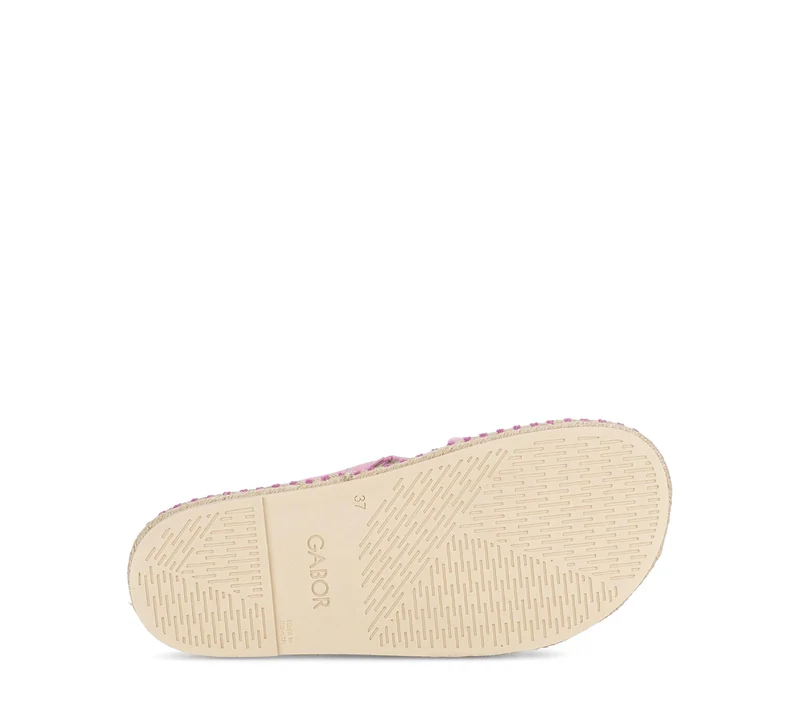 Mules roses en nubuck