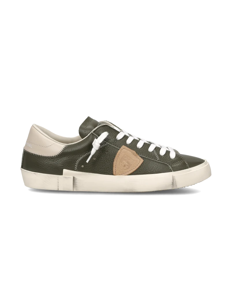 Sneakers Prsx Men, Military Green Beige