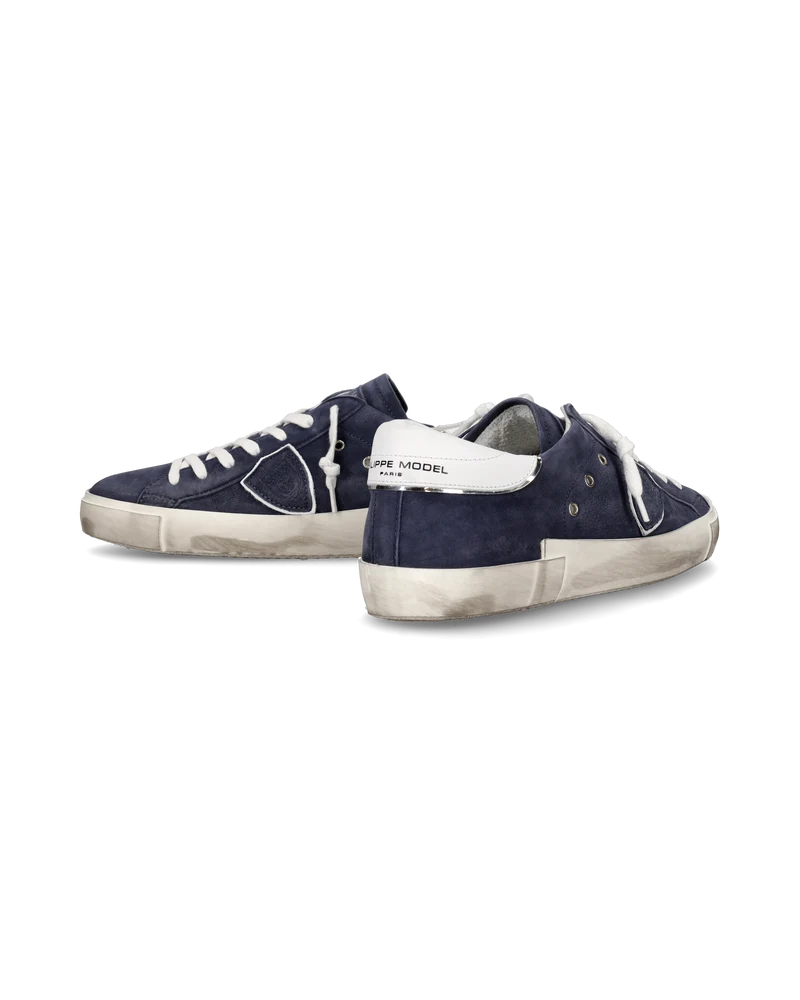 Men's low top Prsx tennis Sneakers, Blue