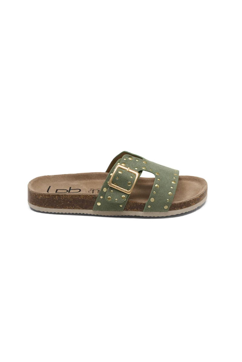 MULES NEIS KAKI SUEDINE