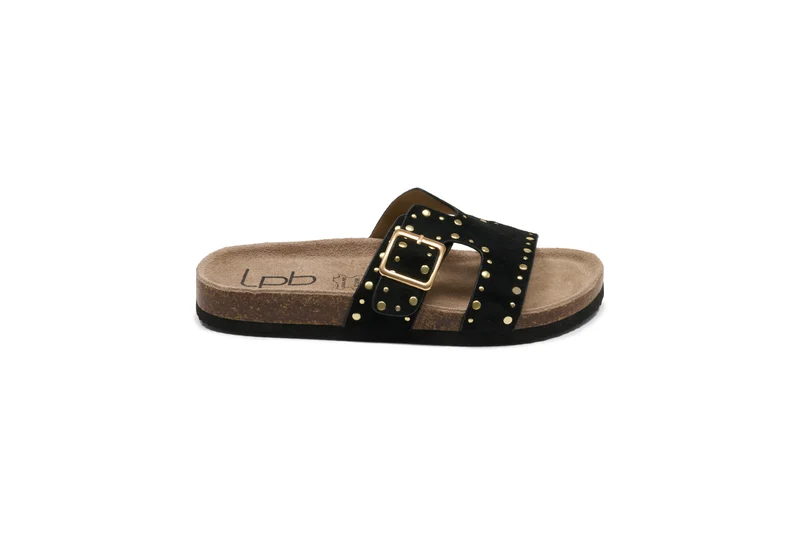 MULES NEIS NOIR SUEDINE
