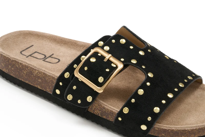 MULES NEIS NOIR SUEDINE