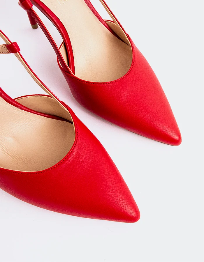 Eloria Red Leather