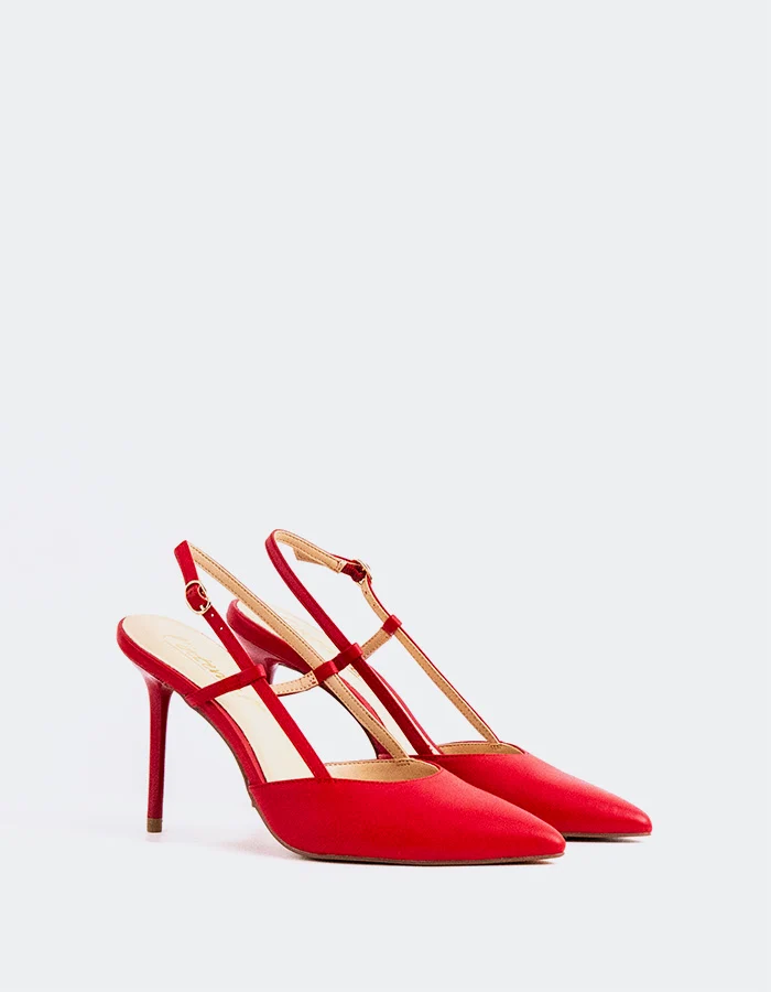 Eloria Red Leather