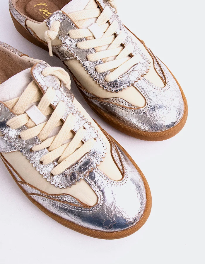 Solina Silver Leather
