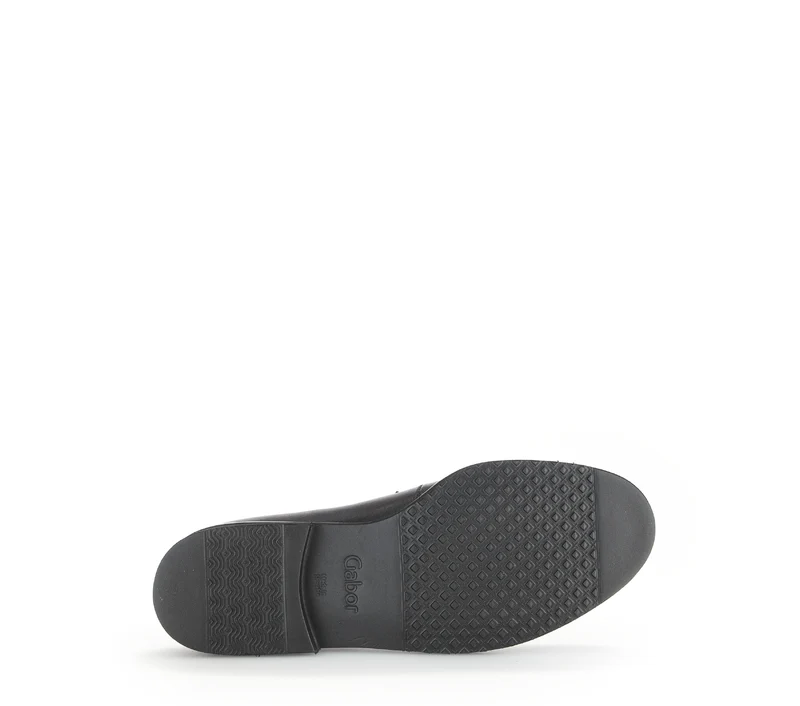 Mocassins noirs en cuir lisse