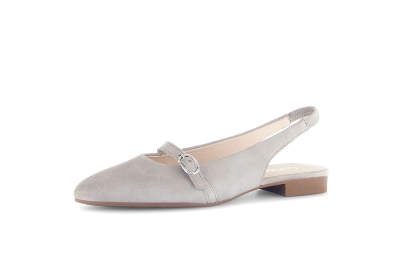 Escarpins beiges en cuir