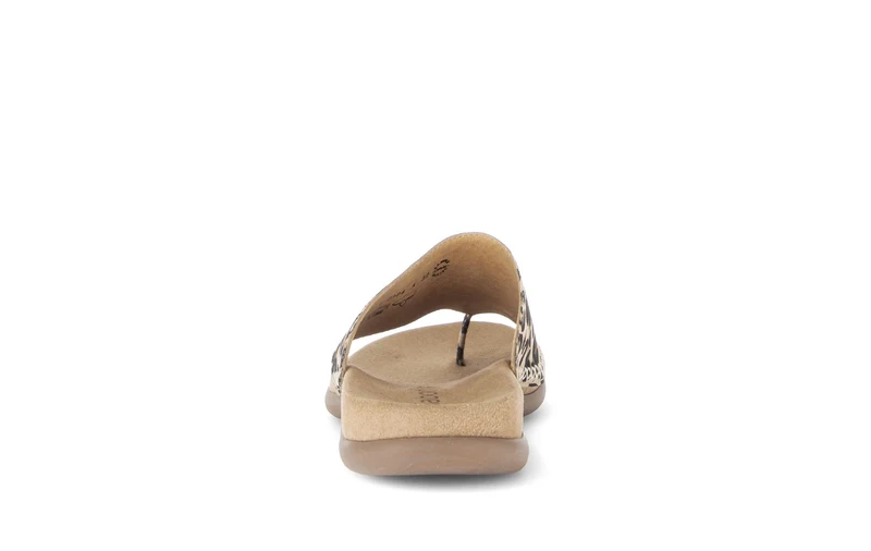 Mules léopard en cuir
