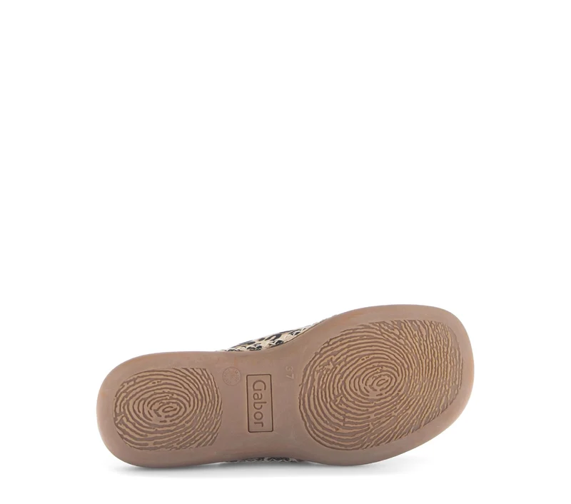 Mules léopard en cuir