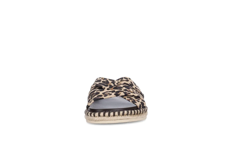 Mules léopard en nubuck