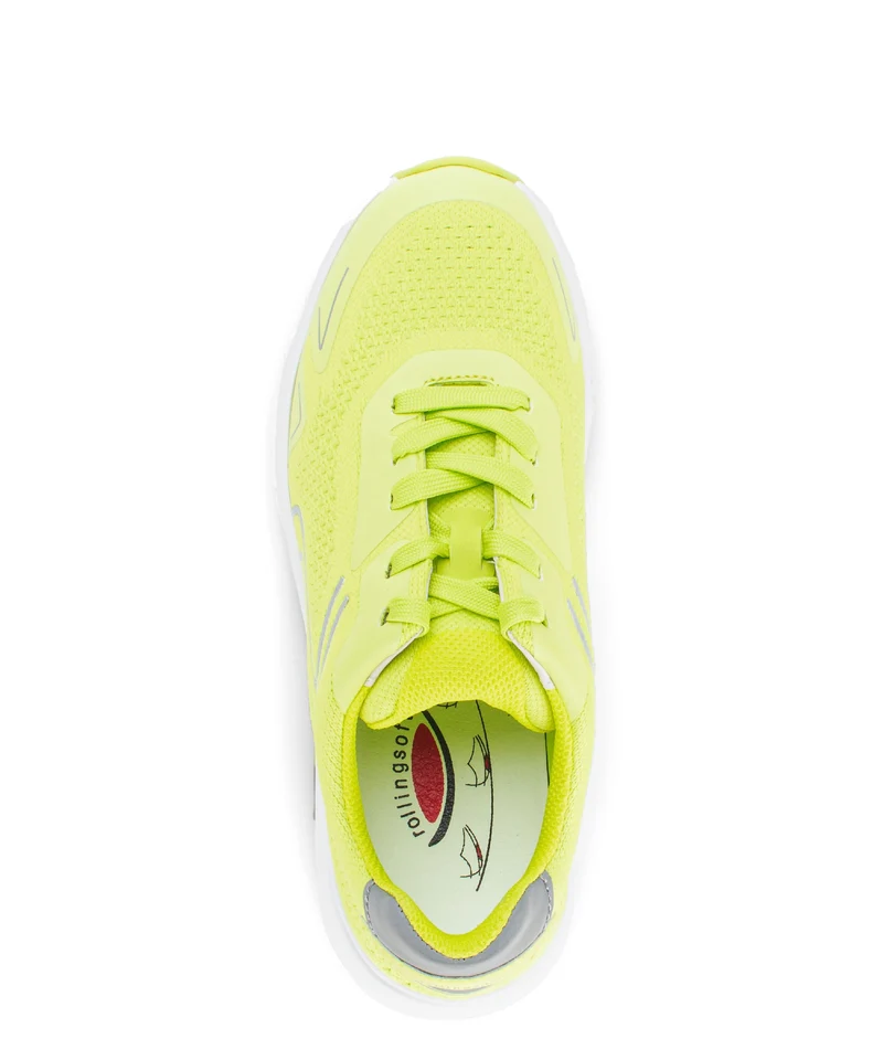 Baskets jaunes en cuir