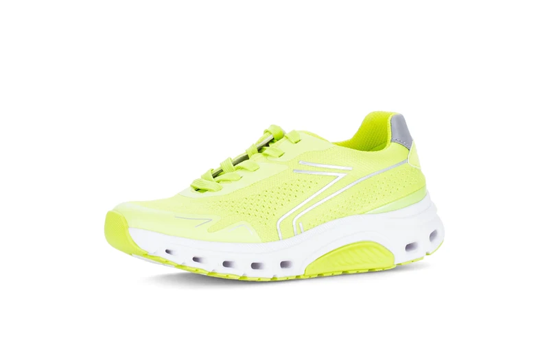 Baskets jaunes en cuir