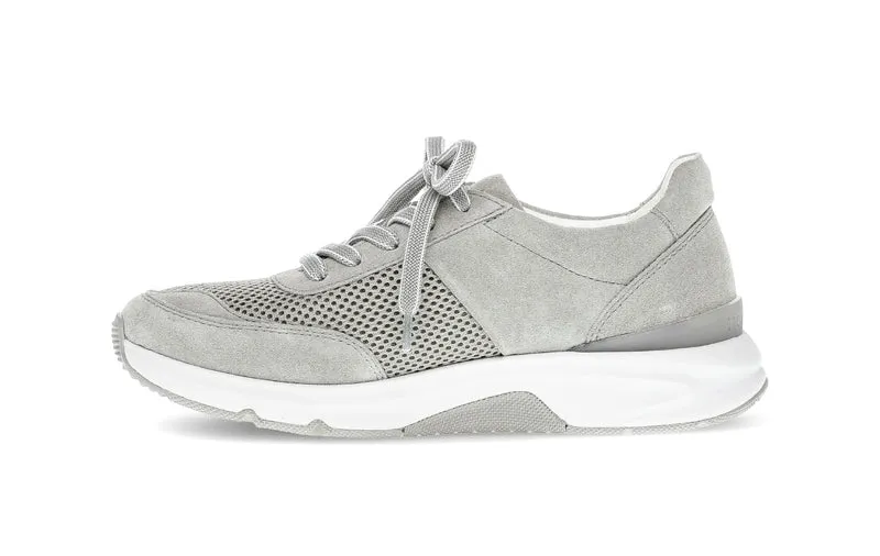 Baskets vertes en cuir