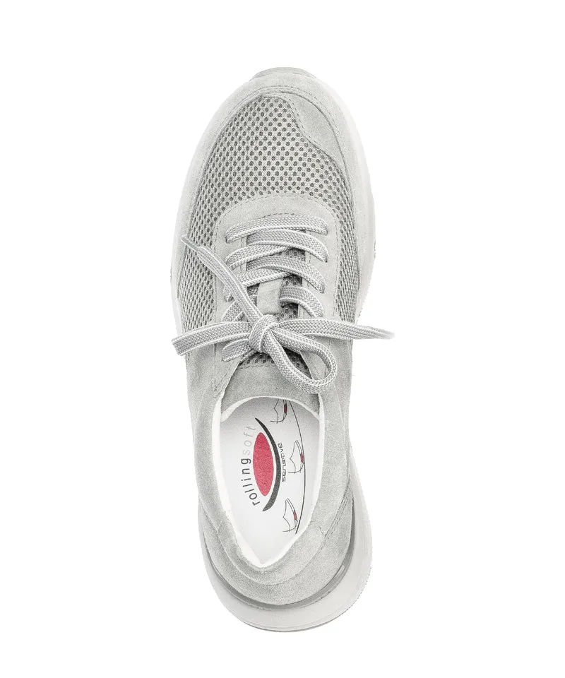 Baskets vertes en cuir