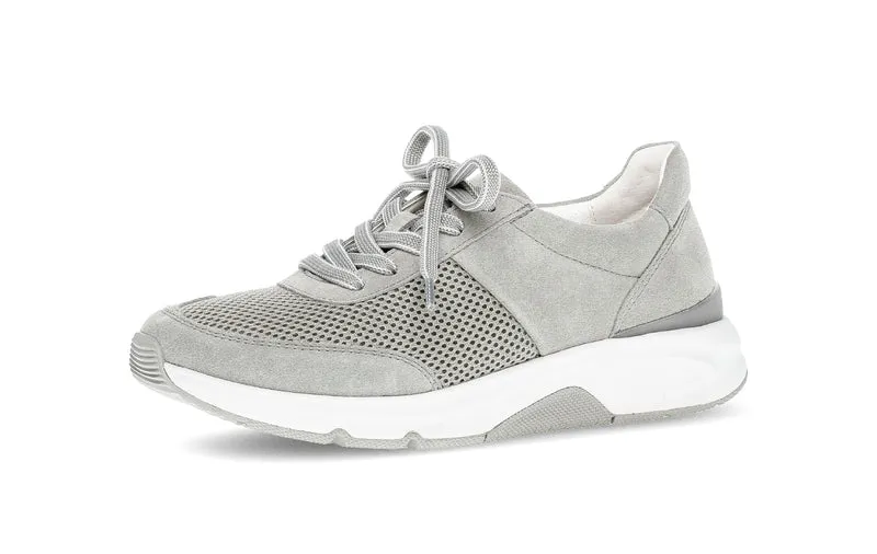 Baskets vertes en cuir