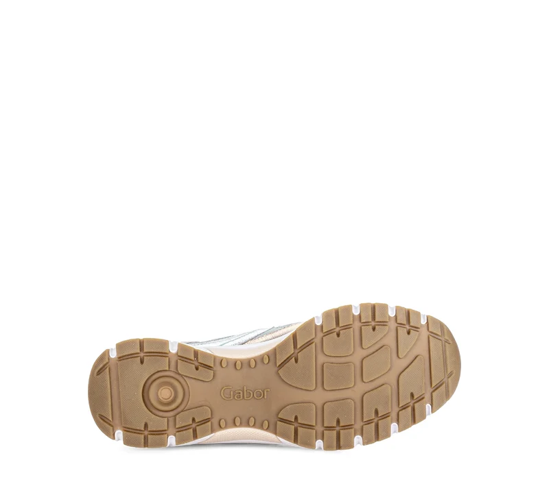 Baskets grises en cuir et textile