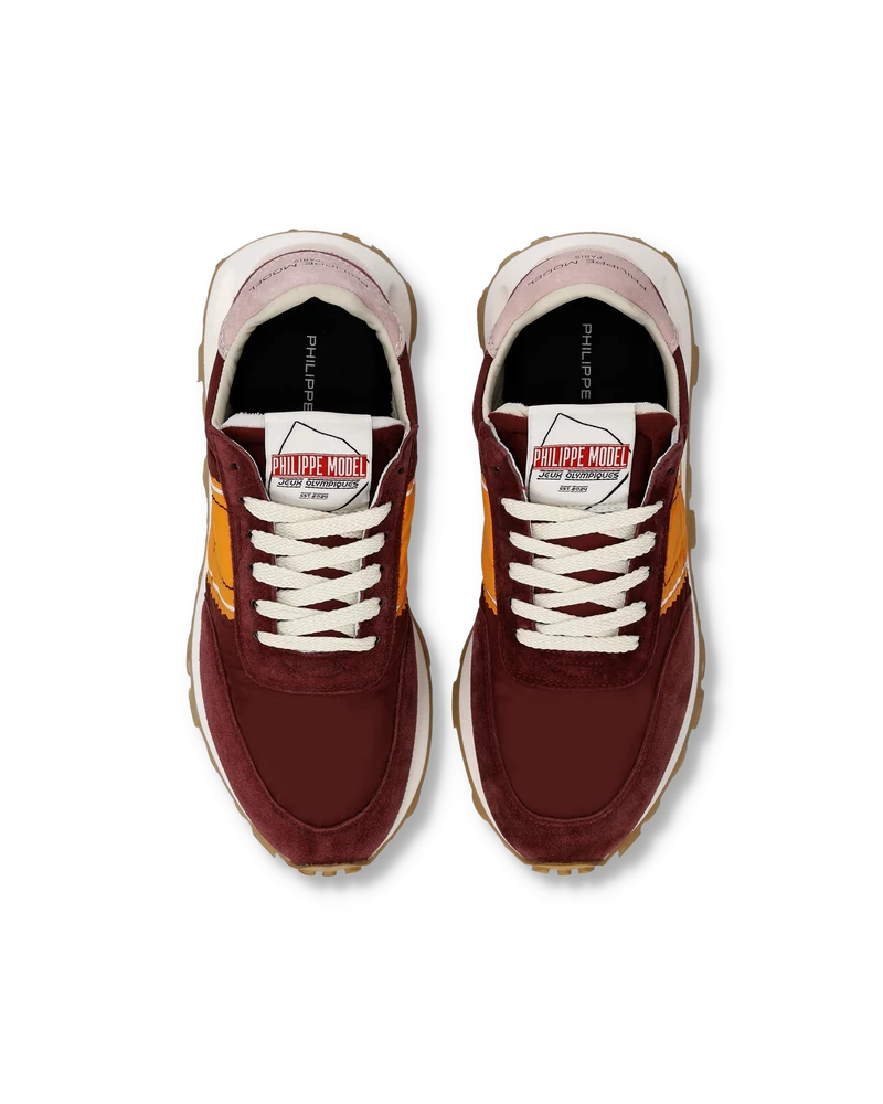 Sneakers Tour Running Women, Burgundy Orange