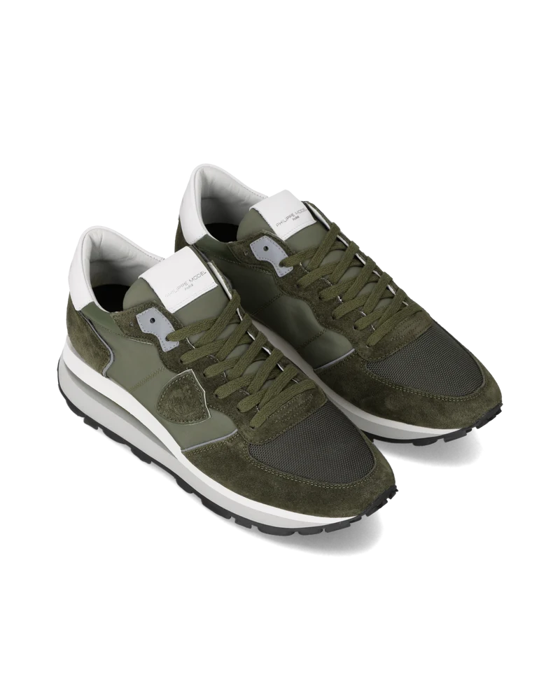 Sneakers Tropez Haute Running Men, Military Green White